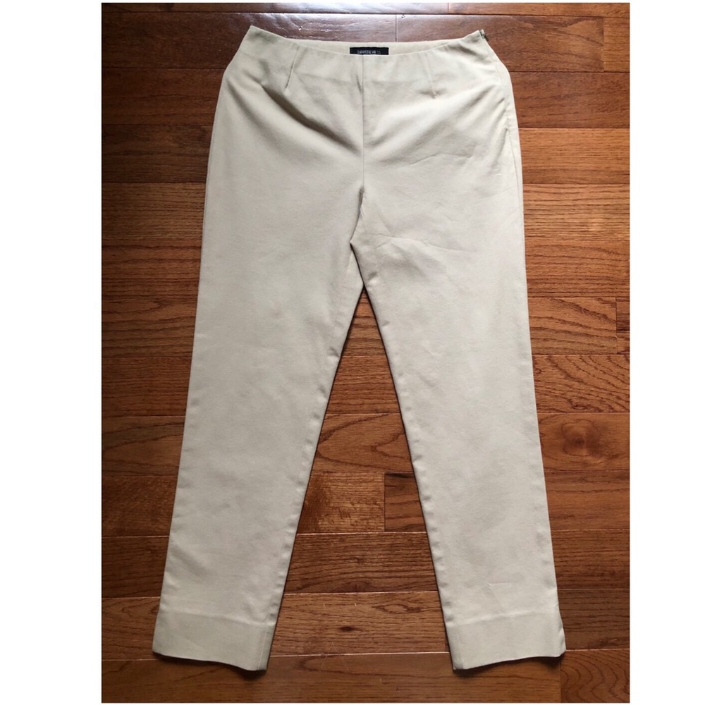 Lafayette148 Khaki Slim Leg Ankle Pants Sz.0